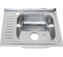 Мойка MELANA 6050 R 0,6/160 накладная, прямоугольная с сифоном 173 ta R (10)
