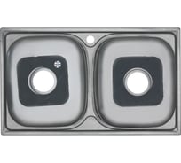 Мойка MELANA 8148S 0,6/180 2-я чаша, врезная, прямоугольная с сифоном 040 t 8