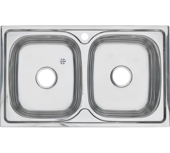 Мойка MELANA 8148S 0,6/180 2-я чаша, врезная, прямоугольная с сифоном 040 t 8