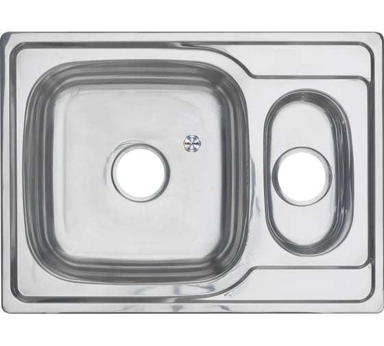 Мойка MELANA 6950S U 0,6/160 1,5-я чаша, врезная, прямоугольная с сифоном 227S t 10 1