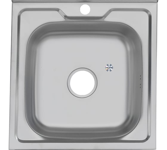 Мойка MELANA 5050 0,8/180 ДЕКОР накладная, квадратная с сифоном 098D t (10)