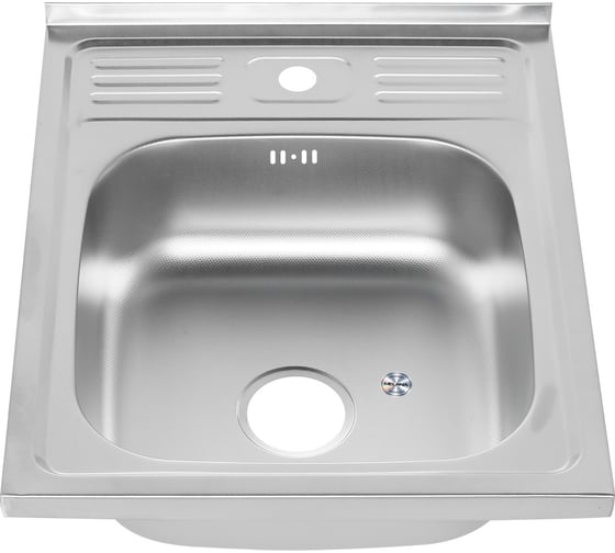 Мойка MELANA 5060 0,8/180 ДЕКОР накладная, прямоугольная с сифоном 099D t 10
