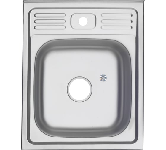 Мойка MELANA 5060 0,8/180 ДЕКОР накладная, прямоугольная с сифоном 099D t 10
