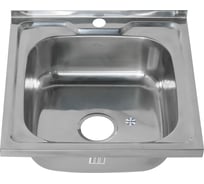 Мойка MELANA 5050 0,8/180 накладная, квадратная с сифоном 003 ta 10