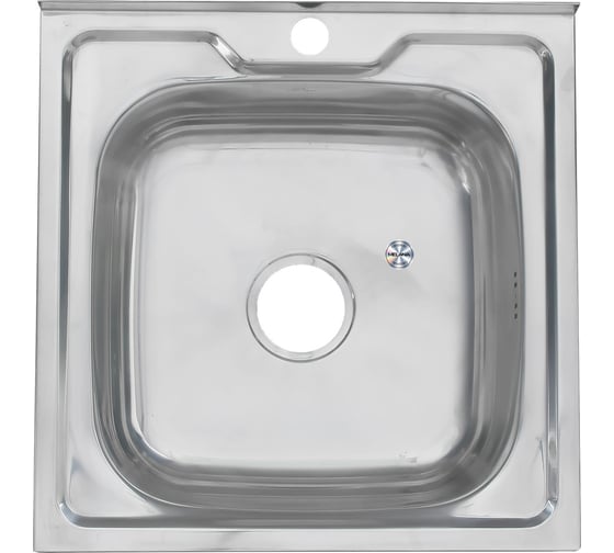 Мойка MELANA 5050 0,8/180 накладная, квадратная с сифоном 003 ta 10