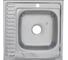 Мойка MELANA 6060 R 0,8/180 накладная, с сифоном 006 t R 10 1