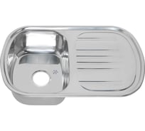 Мойка MELANA 7749 U 0.8/180 врезная, прямоугольная с сифоном 231 t 10