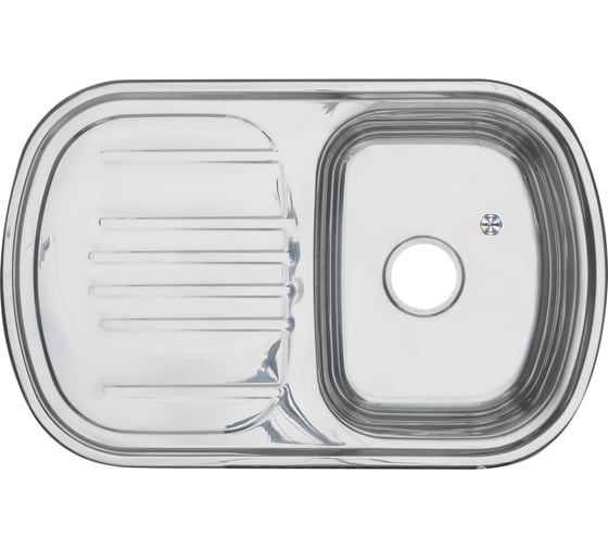 Мойка MELANA 7749 U 0.8/180 врезная, прямоугольная с сифоном 231 t 10
