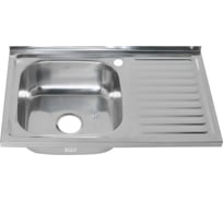 Мойка MELANA 8050 L 0,8/180 накладная, прямоугольная с сифоном 005 t L 10