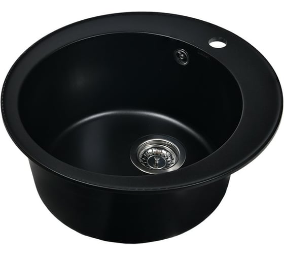 Кухонная мойка из искусственного гранита WISENT Антрацит MWR510-26/WGER013