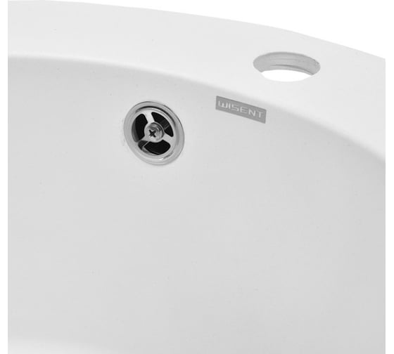 Кухонная мойка из искусственного гранита WISENT Вайт MWR510-28/WGER013