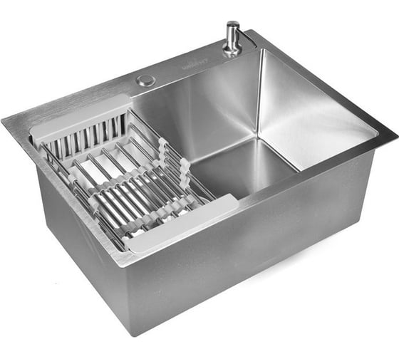 Комплект кухонная мойка из нержавеющей стали WISENT WS35848/WGER013/W405A/W302644