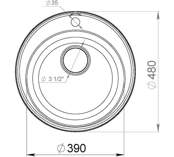 Кухонная мойка Lex Lugano 480 Space Gray RULE000006