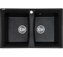 Мраморная мойка KAISER 5078/5178 BlackSilver KM2M-5078 BS