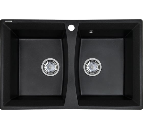 Мраморная мойка KAISER 5078/5178 BlackSilver KM2M-5078 BS 1