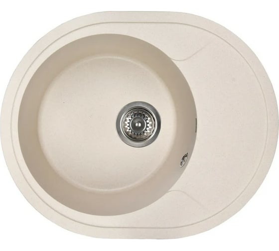 Кухонная мойка из искусственного гранита WISENT крем MWR620-30/WGER013