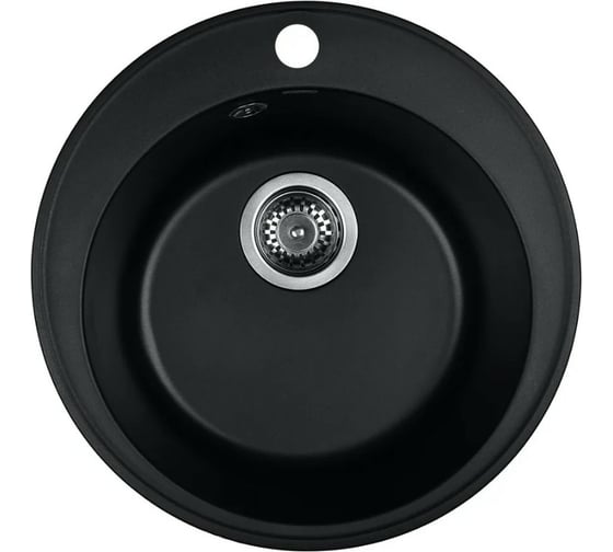 Кухонная мойка из искусственного гранита WISENT Антрацит MWR480-26/WGER013 1