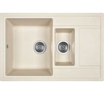 Кухонная мойка из искусственного гранита WISENT Крем MWQ780-30/341-11-24