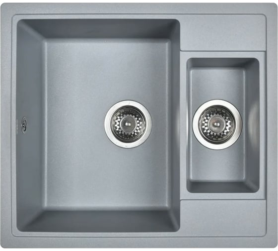 Кухонная мойка из искусственного гранита WISENT Грей MWQ580-29/341-11-24