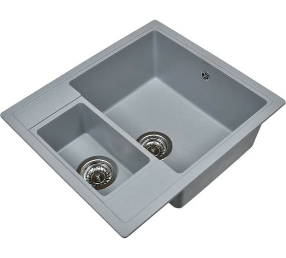 Кухонная мойка из искусственного гранита WISENT Грей MWQ580-29/341-11-24