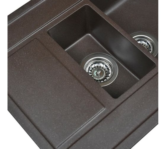 Кухонная мойка из искусственного гранита WISENT Кофе MWQ780-27/341-11-24