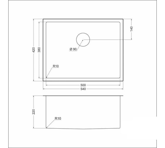 Мойка универсального монтажа EMAR EMB-123 PVD Nano Satine