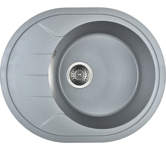 Кухонная мойка из искусственного гранита WISENT Грей (500x620мм) MWR620-29/WGER013