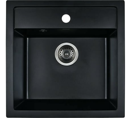 Кухонная мойка из искусственного гранита WISENT Антрацит (510x505мм) MW510-26/WGER013