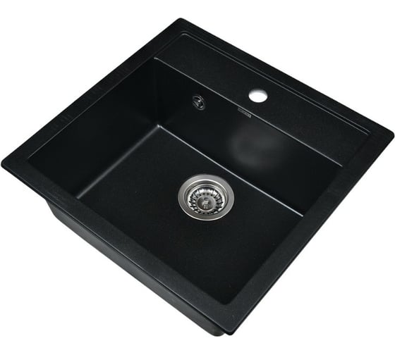 Кухонная мойка из искусственного гранита WISENT Оникс (510x505мм) MW510-25/WGER013