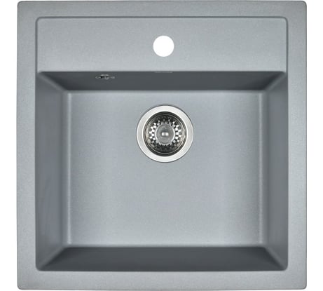 Кухонная мойка из искусственного гранита WISENT Грей (510x505мм) MW510-29/WGER013