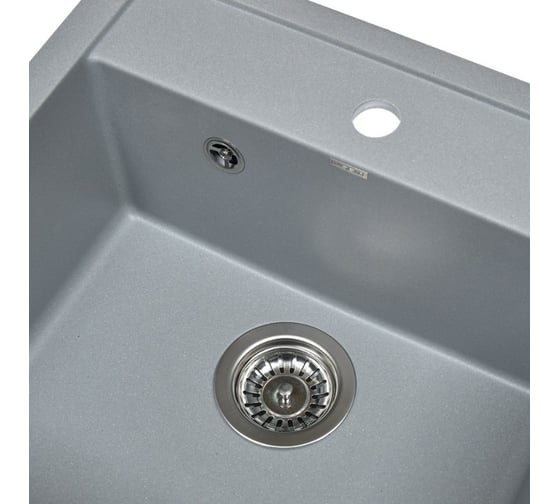Кухонная мойка из искусственного гранита WISENT Грей (510x505мм) MW510-29/WGER013