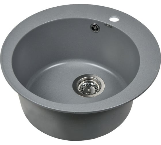 Кухонная мойка из искусственного гранита WISENT Грэй (500x500мм) MWR510-29/WGER013