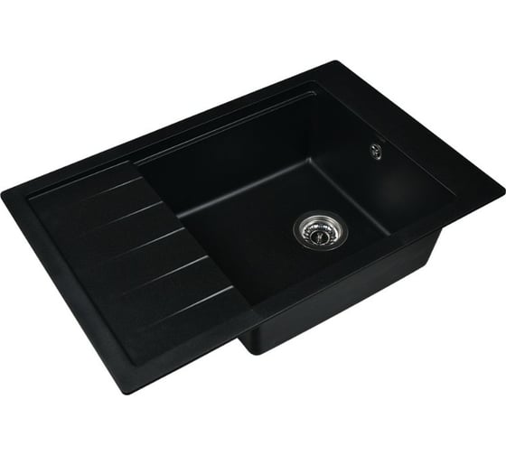 Кухонная мойка из искусственного гранита WISENT Оникс (770x510мм) MWP780-25/WGER013