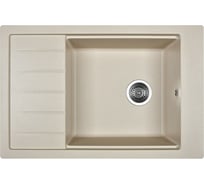 Кухонная мойка из искусственного гранита WISENT Крем (770x510мм) MWP780-30/WGER013