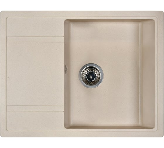 Кухонная мойка из искусственного гранита WISENT Крем MW650-30/WGER013 1