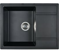 Кухонная мойка из искусственного гранита WISENT Антрацит MW650-26/WGER013