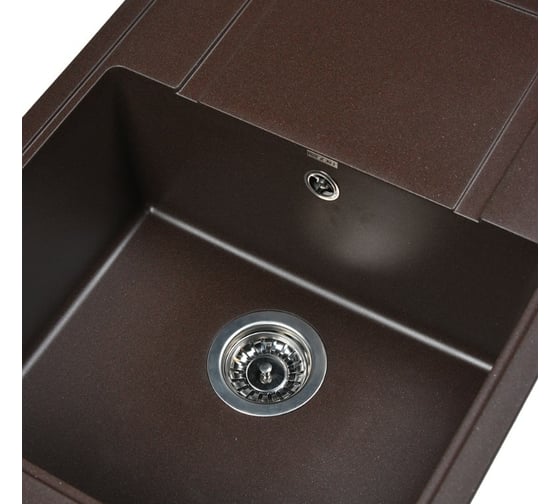 Кухонная мойка из искусственного гранита WISENT Кофе MW650-27/WGER013