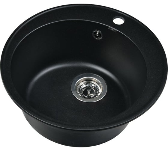 Кухонная мойка из искусственного гранита WISENT Оникс (470x470мм) MWR480-25/WGER013