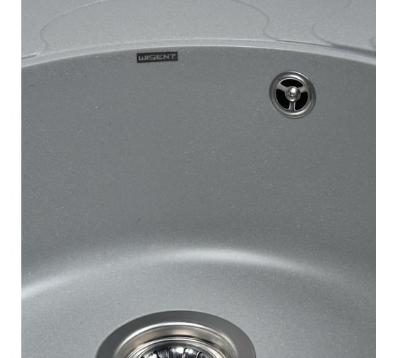 Кухонная мойка из искусственного гранита WISENT Грей (500x750мм) MWR760-29/WGER013
