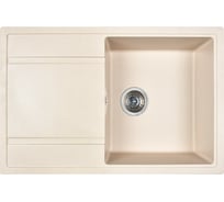 Кухонная мойка из искусственного гранита WISENT Крем (770x500мм) MW780-30/WGER013
