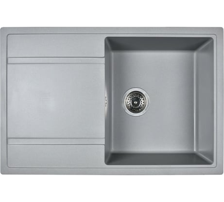 Кухонная мойка из искусственного гранита WISENT Грей (770x500мм) MW780-29/WGER013