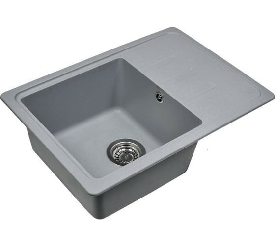 Кухонная мойка из искусственного гранита WISENT Грей MW620-29/WGER013