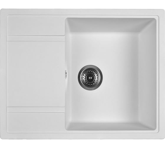Кухонная мойка из искусственного гранита WISENT Вайт MW650-28/WGER013