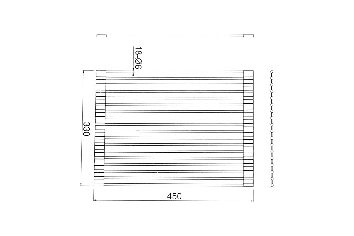 Складная решетка на кухонную мойку (33x45) GERHANS K30333-45 - выгодная .