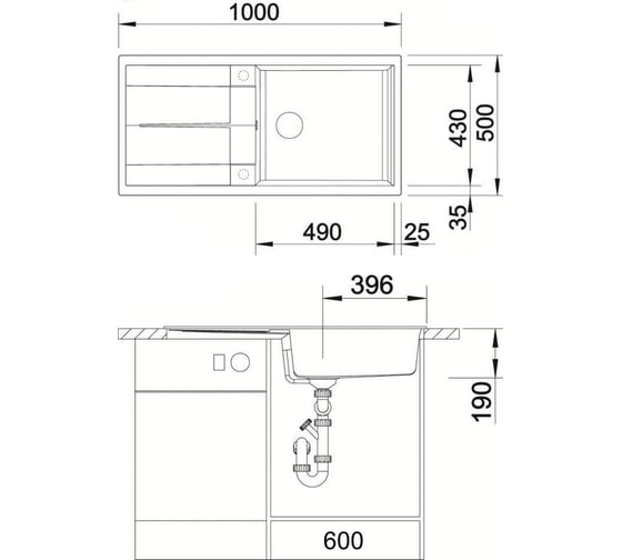 Гранитные мойки Blanco Metra XL 6 S