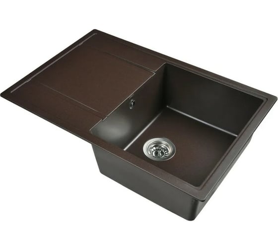 Мойка для кухни из искусственного камня WISENT Кофе 770x500x210 (БЕЛАРУСЬ) MW780-27/WGER013