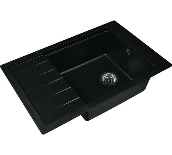 Мойка для кухни из искусственного камня WISENT Оникс 770x500x210 (БЕЛАРУСЬ) MW780-25/WGER013