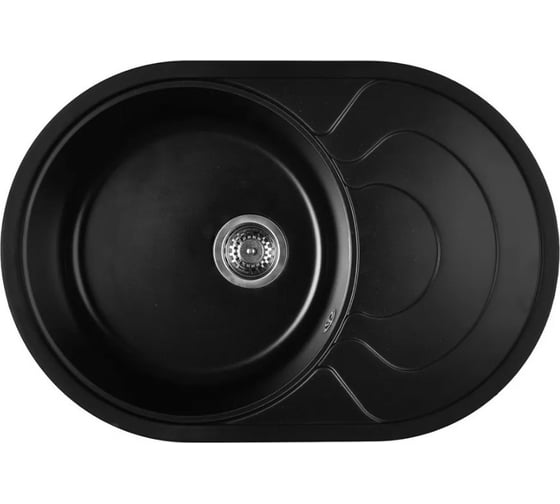 Мойка для кухни из искусственного камня WISENT Оникс 750x500x210 (БЕЛАРУСЬ) MWR760-25/WGER013 1