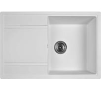 Мойка для кухни из искусственного камня WISENT Вайт 770x505x200 (БЕЛАРУСЬ) MWQ780-28/341-11-24