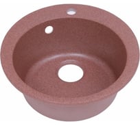 Мойка Alcora Виктори J030 475х475 мм, матовая, терракот, с сифоном J030 G37